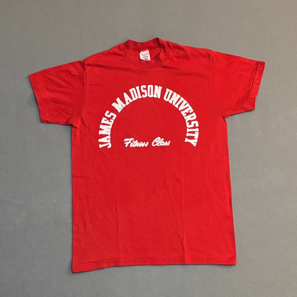 VTG Sport-T by Stedman JMU James Madison University Fitness Class T-Shirt Red S‎